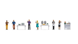 NOCH 16275 - H0 - Figuren-Themenwelt Buffet - Set 1